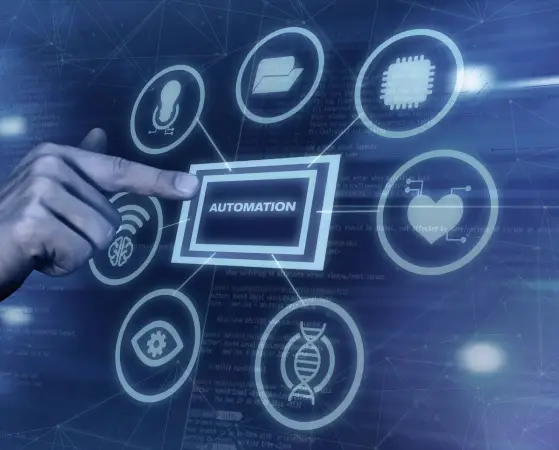 Custom automation solutions with human oversight illustration